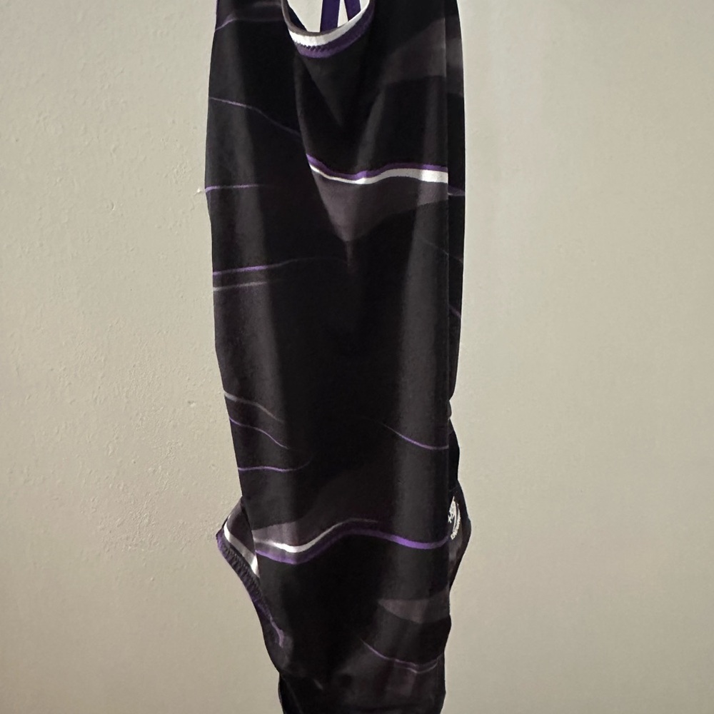 Speedo Black and Purple Swim Suit